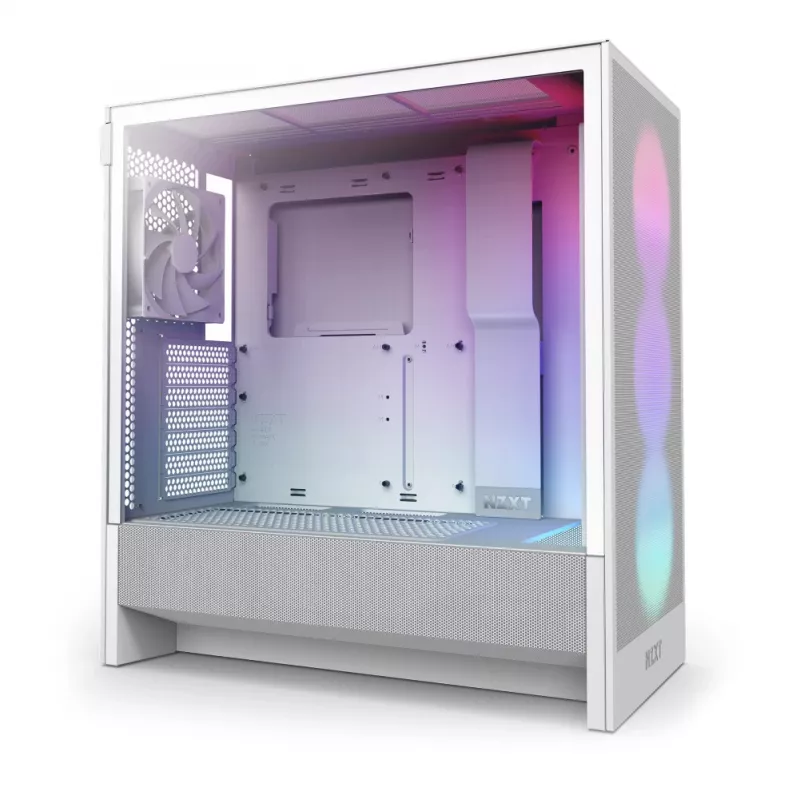NZXT H5 Flow RGB 2024 Midi Tower behuizing, wit