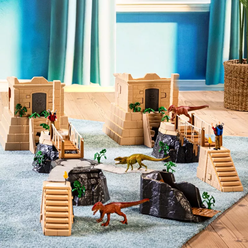Actie/avontuur Schleich verovering van de dinotempel megaset veelkleurig