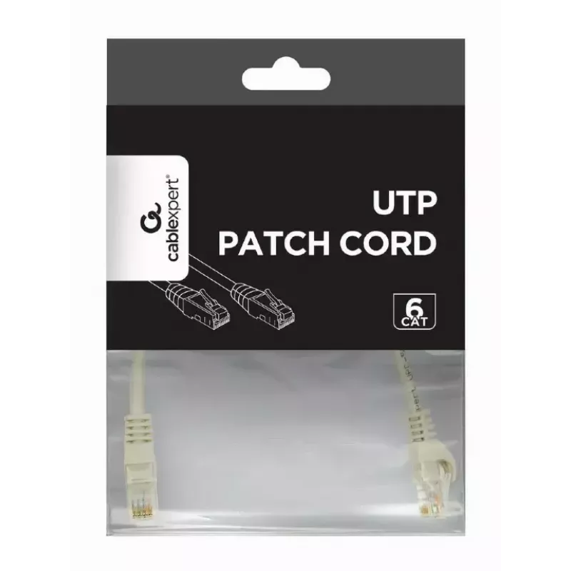 Patchkabel, GEMBIRD, PP6U-CU-7.5M, RJ45, Cat.6, 7,5 m, grijs