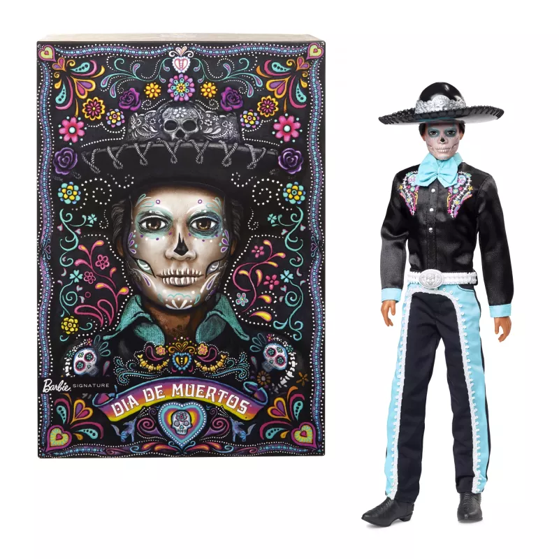 Modepop Mattel Barbie Ken Dia de Muertos meerkleurig 3+