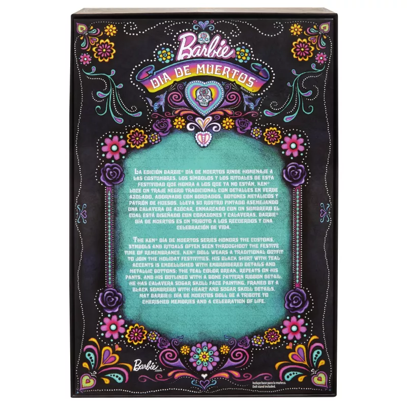 Modepop Mattel Barbie Ken Dia de Muertos meerkleurig 3+