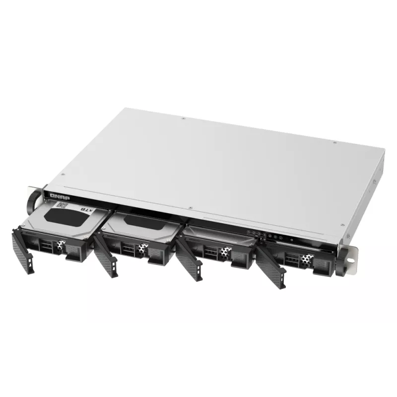 QNAP TS-433eU NAS rack (1U) Cortex-A Cortex-A55 4 GB 0 TB QNAP Turbo System zwart