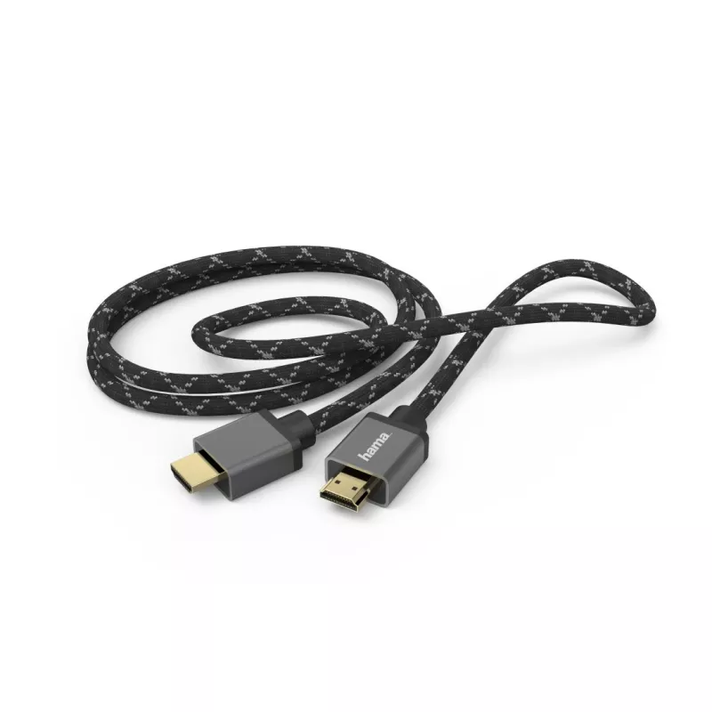Hama 00205240 HDMI-kabel 3 m HDMI Type-A (standaard) Zwart, Grijs