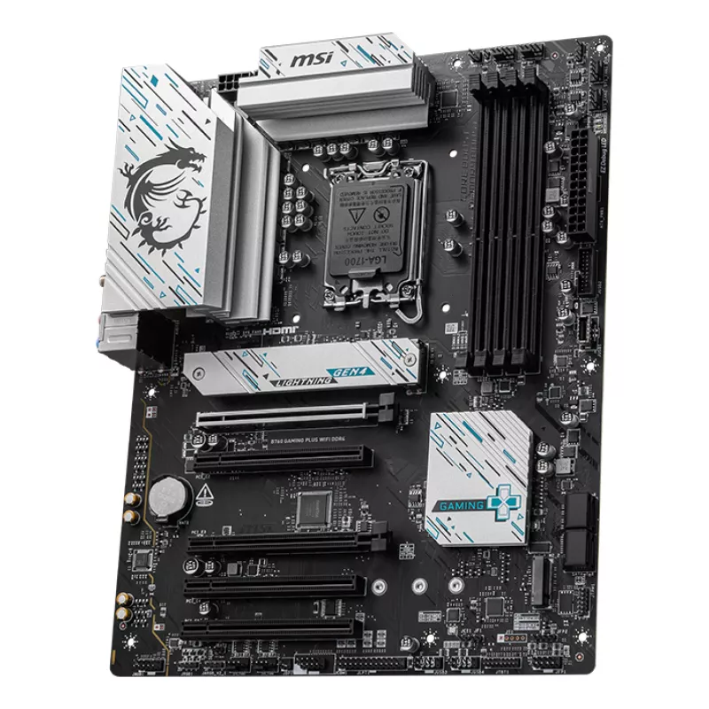 MSI B760 GAMING PLUS WIFI DDR4 Moederbord Intel B760 LGA 1700 ATX
