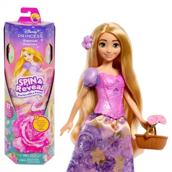 Disney Princess Spin & Reveal Rapunzel modepop & accessoires met 11 verrassingen