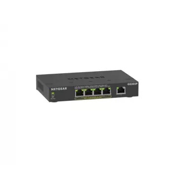NETGEAR GS305Pv3 Unmanaged Gigabit Ethernet (10/100/1000) Power over Ethernet (PoE) Zwart