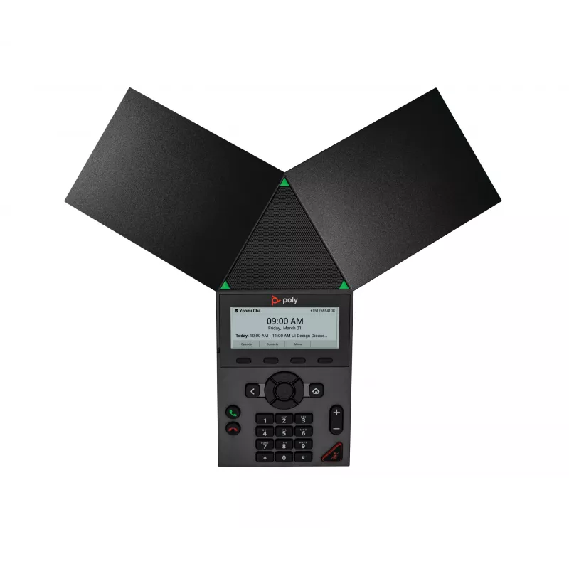 HP Poly Trio 8300 849A0AA IP-conferentietelefoon, PoE, Wi-Fi, Bluetooth, USB, 3,5" LCD