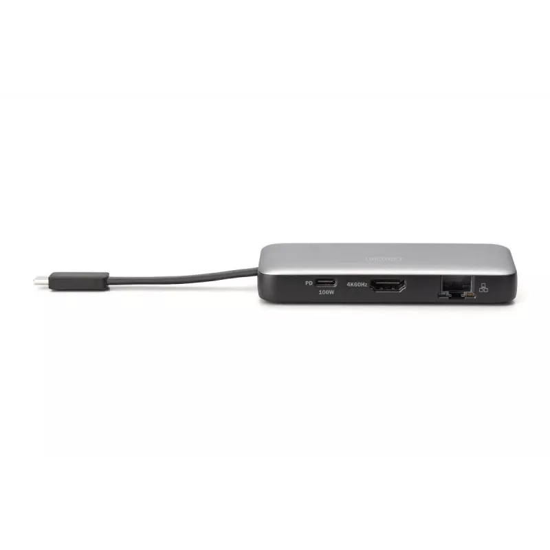 DIGITUS USB-C Travel Docking Station, 7-poorts - HDMI / 2x USB-A 3.2 Gen 1 / GbE / SD / MicroSD - 100W USB-C Power Delivery
