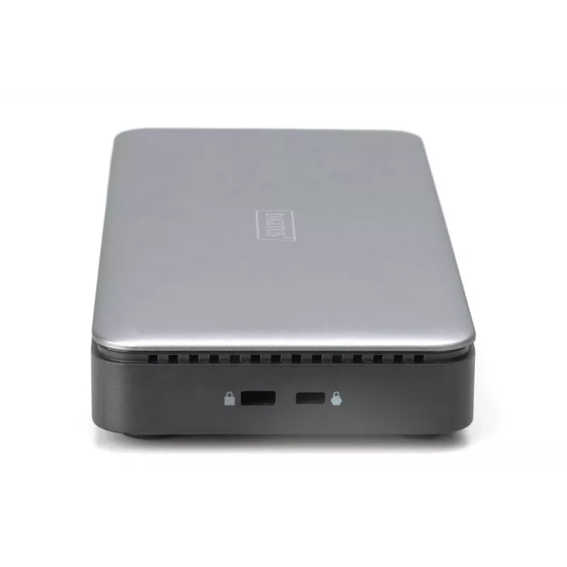 DIGITUS USB-C Dockingstation, 11-voudig - 2x HDMI / DP / 2x USB-A 3.2 Gen 2 / USB-C 3.2 Gen 2 / GbE / SD / MicroSD / DC-bus - max. 150 Watt / 3,5 mm