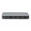DIGITUS USB-C Dockingstation, 11-voudig - 2x HDMI / DP / 2x USB-A 3.2 Gen 2 / USB-C 3.2 Gen 2 / GbE / SD / MicroSD / DC-bus - max. 150 Watt / 3,5 mm