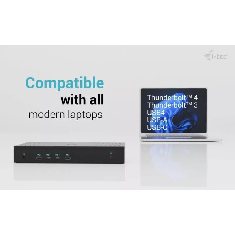 i-tec Universele 5x 4K/60Hz Display Dockingstation + Power Delivery 100W