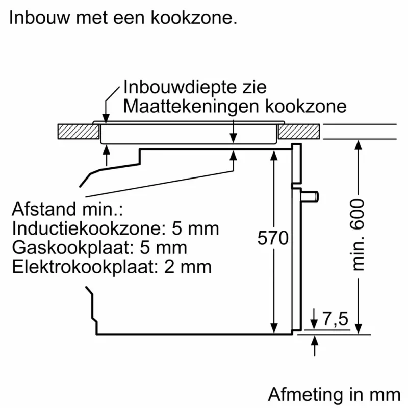 Bosch Serie 4 HQG572EB3 oven 71 L zwart