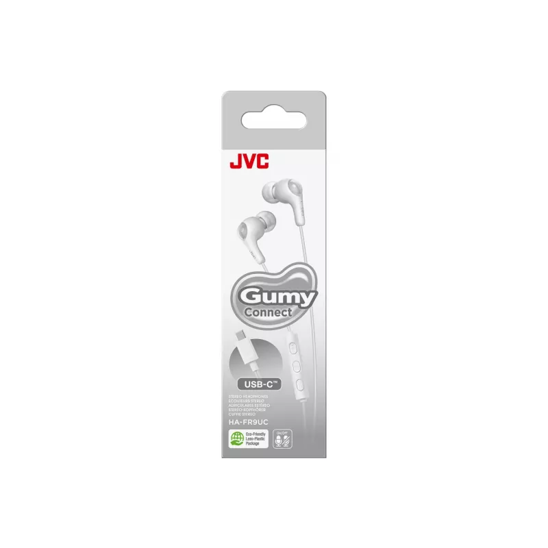 JVC HA-FR9UC headset bedraad in-ear gesprekken/muziek USB Type-C wit
