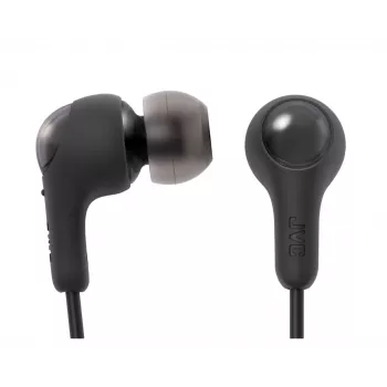 Bedrade in-ear headset JVC HA-FR9UC met USB-C, 9,2-mm-driver, 5–22.000 Hz, inline microfoon en bediening, 1,2 m kabel, zwart