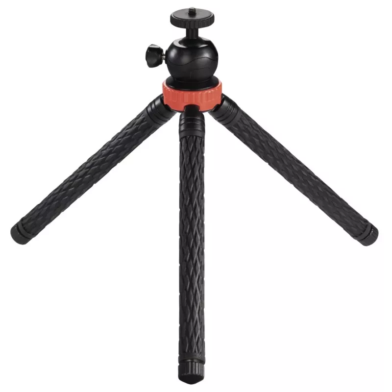 Hama Traveller Pro statief smartphone/actioncam 3 poten zwart, rood