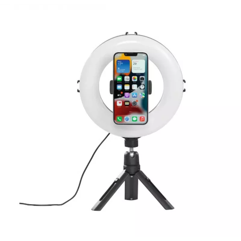 Hama SpotLight Smart 80 II LED-ringlamp, set voor smartphone, met mini-statief