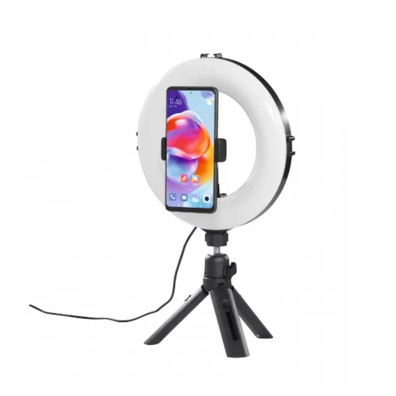 Hama SpotLight Smart 80 II LED-ringlamp, set voor smartphone, met mini-statief