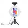 Hama SpotLight Smart 80 II LED-ringlamp, set voor smartphone, met mini-statief