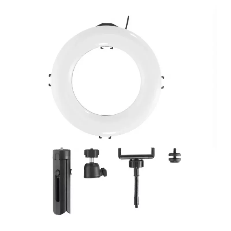 Hama SpotLight Smart 80 II LED-ringlamp, set voor smartphone, met mini-statief