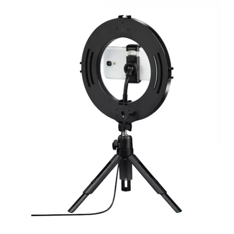 Hama SpotLight Smart 80 II LED-ringlamp, set voor smartphone, met mini-statief