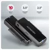 Axagon ADSA-FPX USB-C 10Gbps FAST PORT X adapter voor 2,5-inch/3,5-inch SSD/HDD