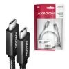 Axagon BUCM32-CM05AB SPEED+ USB-C <> USB 20Gbps/100W-kabel 0,5 m