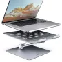 Axagon STND-LQ standaard voor notebooks en tablets 10 inch–17,3 inch. Verstelbare hoogte en hoek