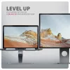 Axagon STND-LQ standaard voor notebooks en tablets 10 inch–17,3 inch. Verstelbare hoogte en hoek