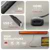 Axagon RVC-HI8KPD, USB-C -> HDMI 2.1-adapter, 8K/60Hz, 4K/144Hz, HDR10+, PD100W