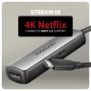 Axagon RVC-HI8KPD, USB-C -> HDMI 2.1-adapter, 8K/60Hz, 4K/144Hz, HDR10+, PD100W