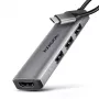 Axagon HMC-H3A USB 5Gbps-hub, 3x USB-A, HDMI 4k/30Hz, 15cm USB-C-kabel