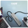 Axagon HMC-7HX2 USB 5Gbps-hub, 2x USB-A, USB-C, 2x HDMI 4K/60Hz, RJ-45, PD 100W