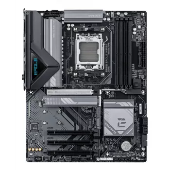 GIGABYTE B850 EAGLE WIFI6E moederbord - AMD Ryzen 9000 Series CPU's, 8+2+2 fasen digitale VRM, tot 8200MHz DDR5 (OC), 1xPCIe 5.0 + 2xPCIe 4.0 M.2, GbE LAN, WIFI 6E, USB 3.2 Gen 2