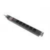 PDU Lanberg PDU-06F-0200-BK 6 AC-uitgangen 1U zwart