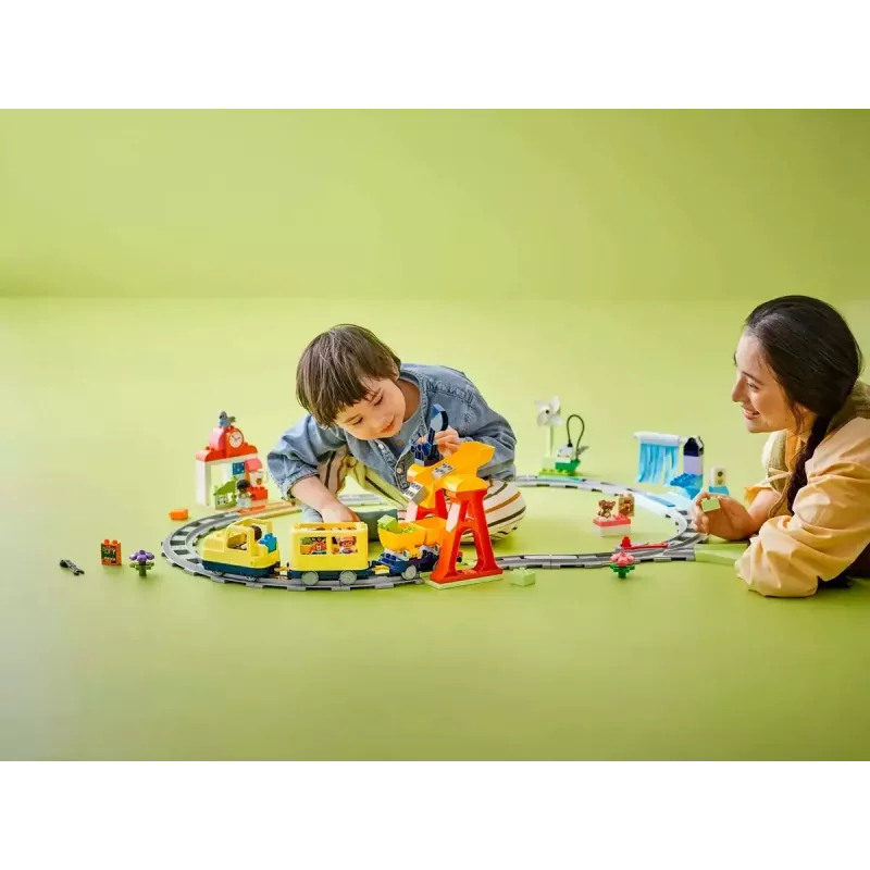 Speelgoedspoorwegset LEGO DUPLO 10428 Grote interactieve gemeenschapstrein — grote interactieve spoorweg voor peuters