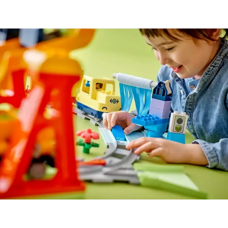 Speelgoedspoorwegset LEGO DUPLO 10428 Grote interactieve gemeenschapstrein — grote interactieve spoorweg voor peuters