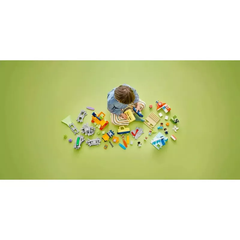 Speelgoedspoorwegset LEGO DUPLO 10428 Grote interactieve gemeenschapstrein — grote interactieve spoorweg voor peuters