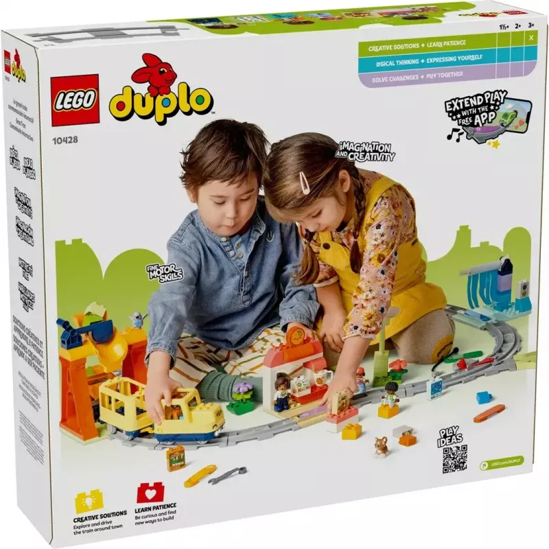 Speelgoedspoorwegset LEGO DUPLO 10428 Grote interactieve gemeenschapstrein — grote interactieve spoorweg voor peuters