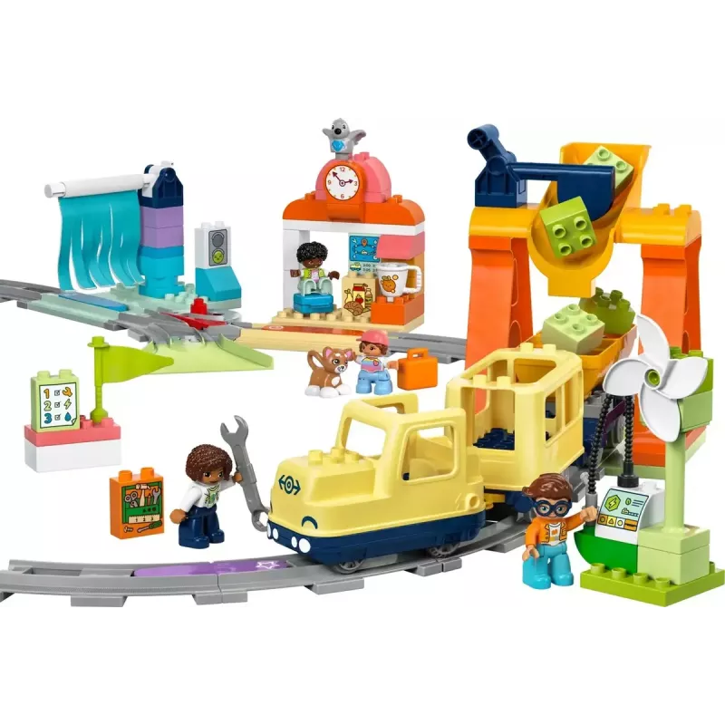 Speelgoedspoorwegset LEGO DUPLO 10428 Grote interactieve gemeenschapstrein — grote interactieve spoorweg voor peuters
