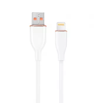 GEMBIRD Premium siliconen 8-pins oplaad- en datakabel, 1,5 m – wit