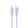 GEMBIRD USB Type-C Power Delivery (PD) 60W siliconen oplaad- en datakabel, 1,5 m paars