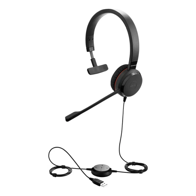 Jabra Evolve 30 II Headset bedraad hoofdband kantoor/callcenter USB Type-C / USB Type-A zwart