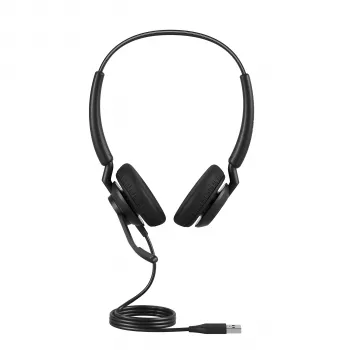 Jabra Engage 40 - (Inline Link) USB-C/A UC Stereo, bedraad, kantoor/callcenter, 63 g, headset, zwart