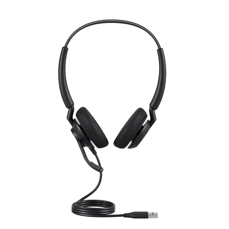 Jabra Engage 40 - (Inline Link) USB-C/A UC Stereo, bedraad, kantoor/callcenter, 63 g, headset, zwart