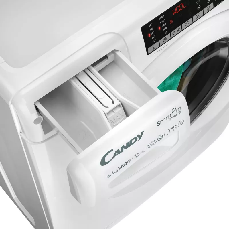 Candy Smart Pro COW 4644TWM6/1-S was-droogcombinatie vrijstaand frontlader wit