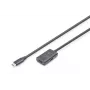 DIGITUS actieve USB-C-verlengkabel – 5G USB 3.2 Gen1 USB-C – USB-C (M/F) – 5 m