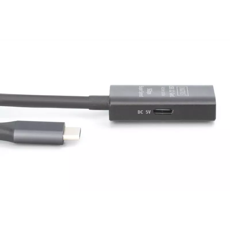 DIGITUS actieve USB-C-verlengkabel – 5G USB 3.2 Gen1 USB-C – USB-C (M/F) – 5 m