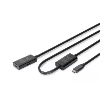 DIGITUS actieve USB-C-verlengkabel - 5G USB 3.2 Gen1 USB-C - USB-C (M/F) - 10 m