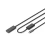 DIGITUS actieve USB-C-verlengkabel – 5G USB 3.2 Gen1 USB-C – USB-A (M/F) – 10 m