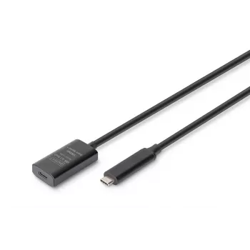 DIGITUS actieve USB-C-verlengkabel – 10G USB 3.2 Gen2 USB-C – USB-C (M/F) – 5 m
